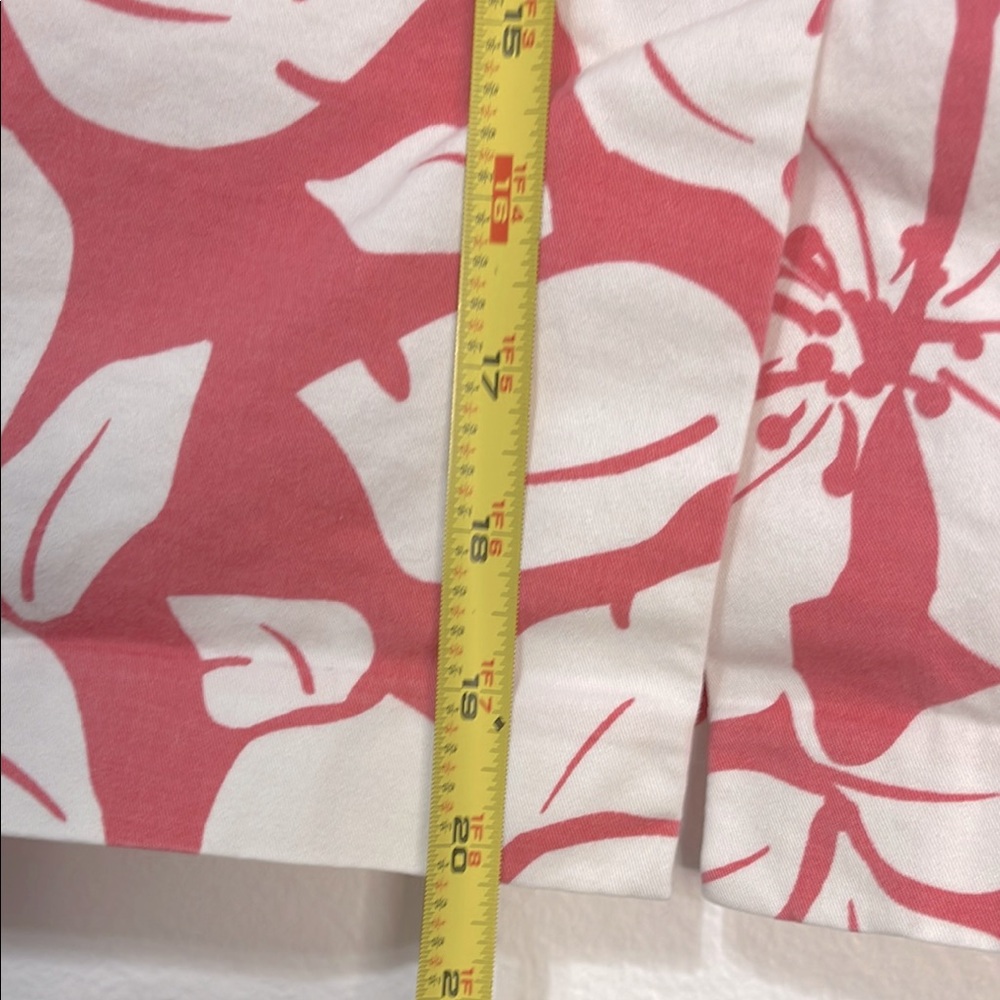 Old Navy Pink & White Mini Skirt Casual Resort Wear Size 12 Waist 17” EUC - Picture 5 of 7